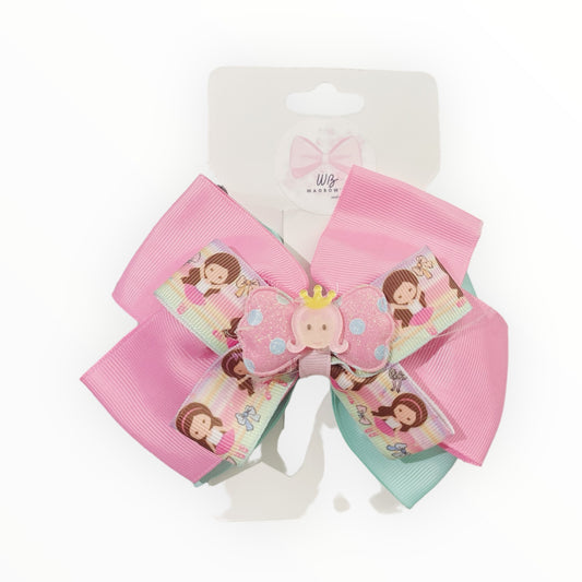 Mermaid hair bow  Girl hair bow  Pink hair bow