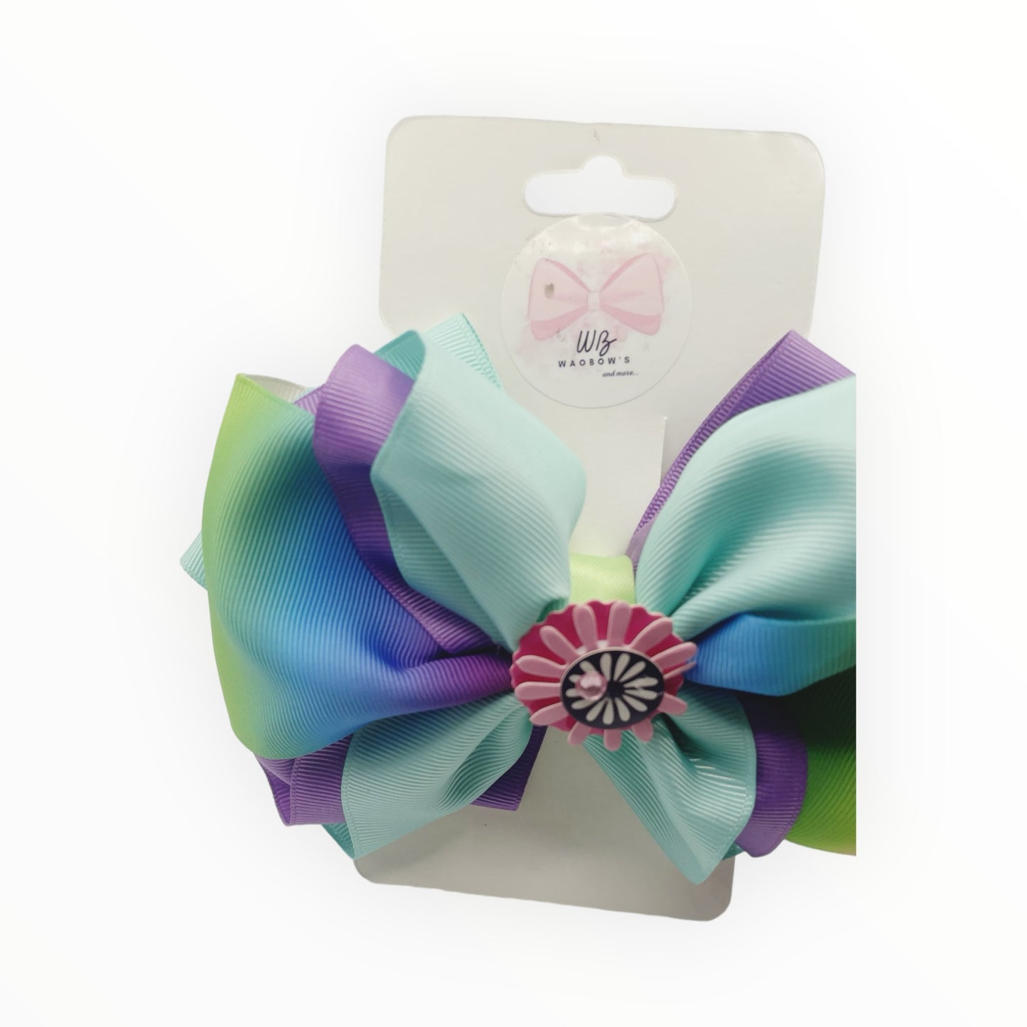 Ribbons hair bow  Girl hair bow  Handmade hair bow