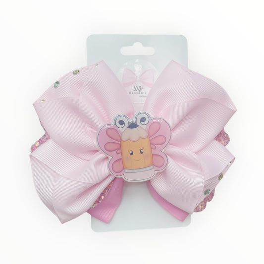 School Hair Bow  for Girl. Back to School Hair Bow  Pink Hair Bow for School  Hair Accessories for School