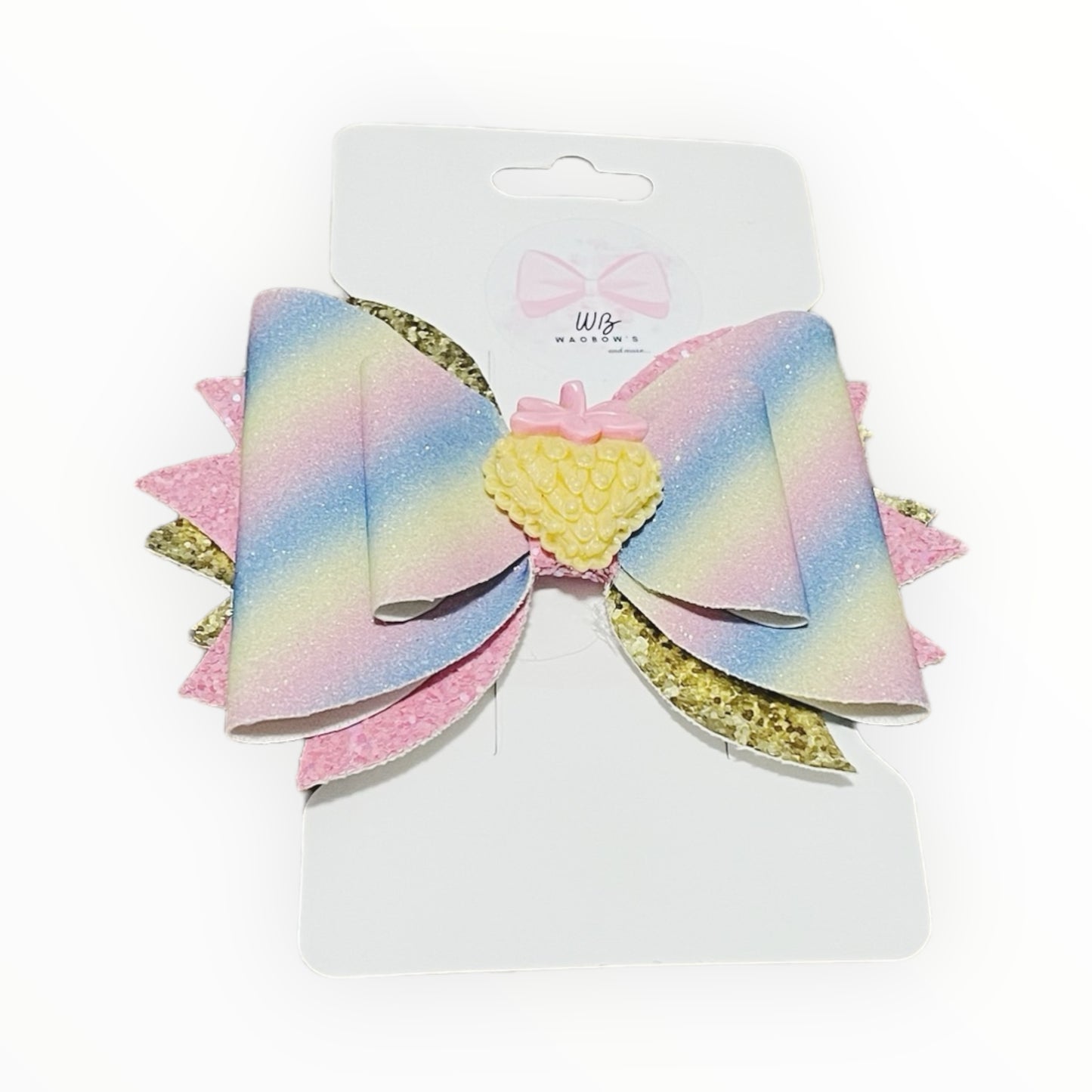 Vinyl Hair Bow  Girl Hair Accessories  	Clip Hair Accessories