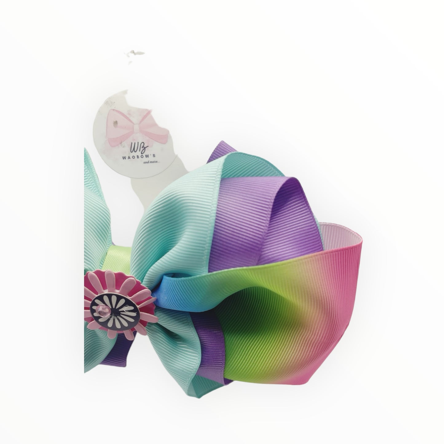 Ribbons hair bow  Girl hair bow  Handmade hair bow