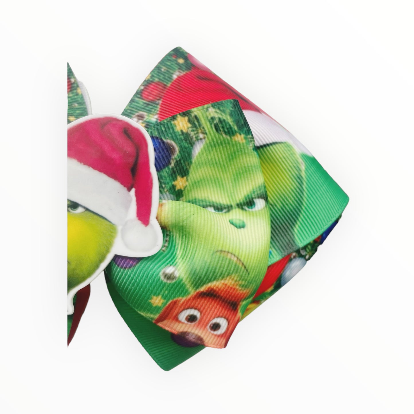 Lazo de pelo de Navidad Grinch Lazo de pelo Lazo de Navidad hecho a mano