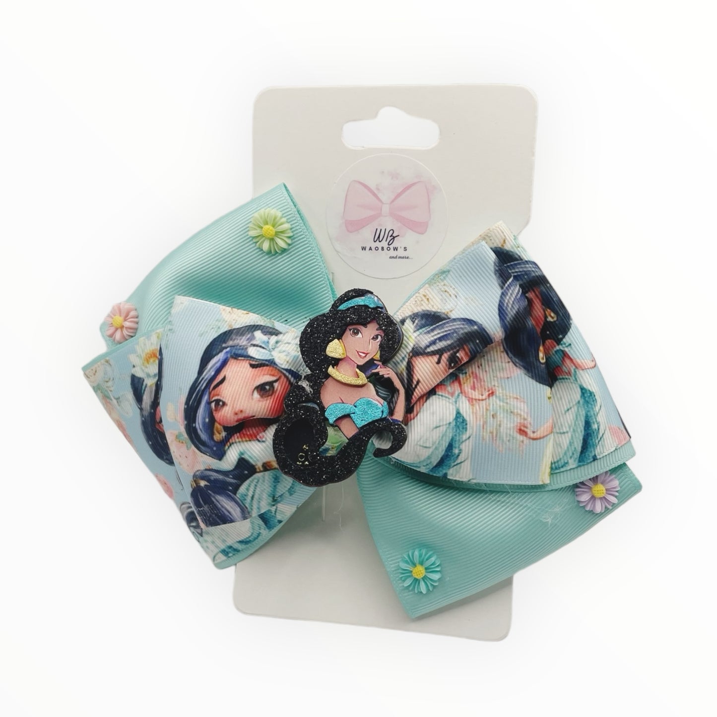 Jazmine Hair Bow  Girl Hair Accessories  Princess Hair Clips