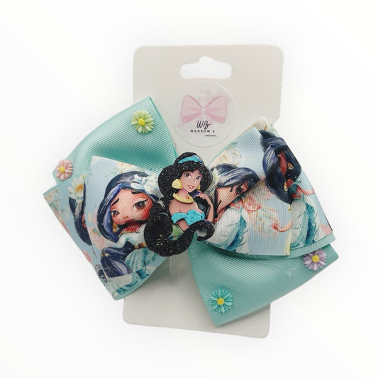 Jazmine Hair Bow  Girl Hair Accessories  Princess Hair Clips