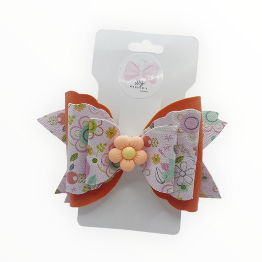 Vinyl hair bow  Girl hair bow  Bow for girl