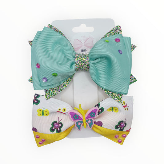 Set Hair Bows  Girl Hair Bows  Handmade Hair Accessories