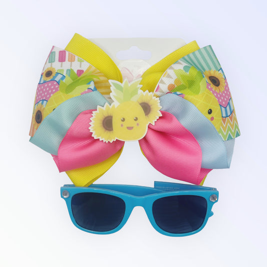 Hair Bow With Sunglasses Accessories  Bow With Sunglassess Accessorries
