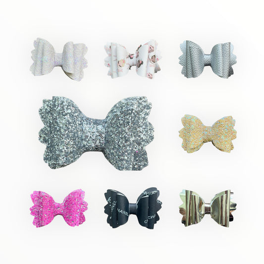 Vinyl Hair Bow  Girl Hair Bow  Choose Your Favorite Colors