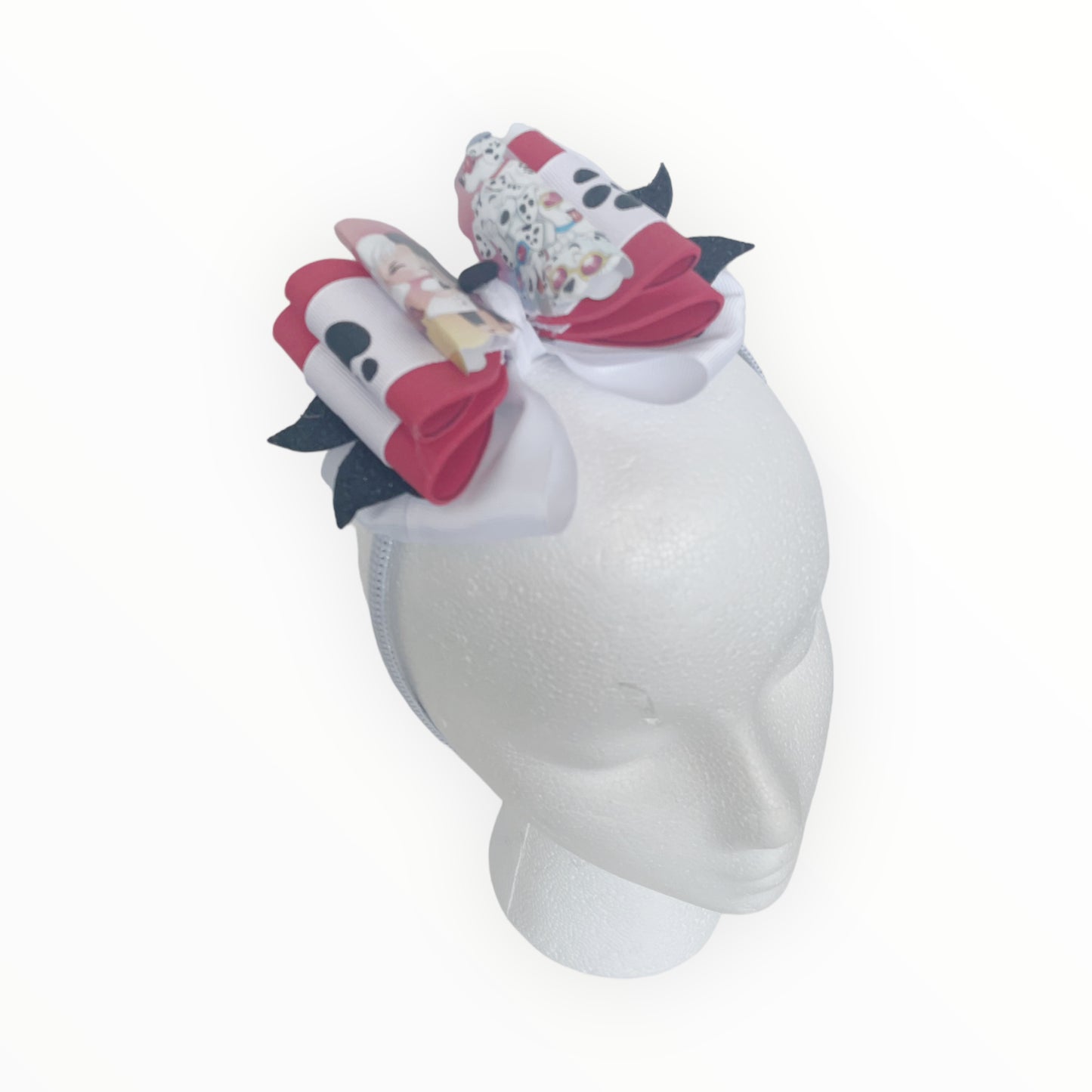 Headbands for Infants and Toddlers Handmade Headband  Cruella Inspired Headband