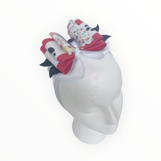Headbands for Infants and Toddlers Handmade Headband  Cruella Inspired Headband