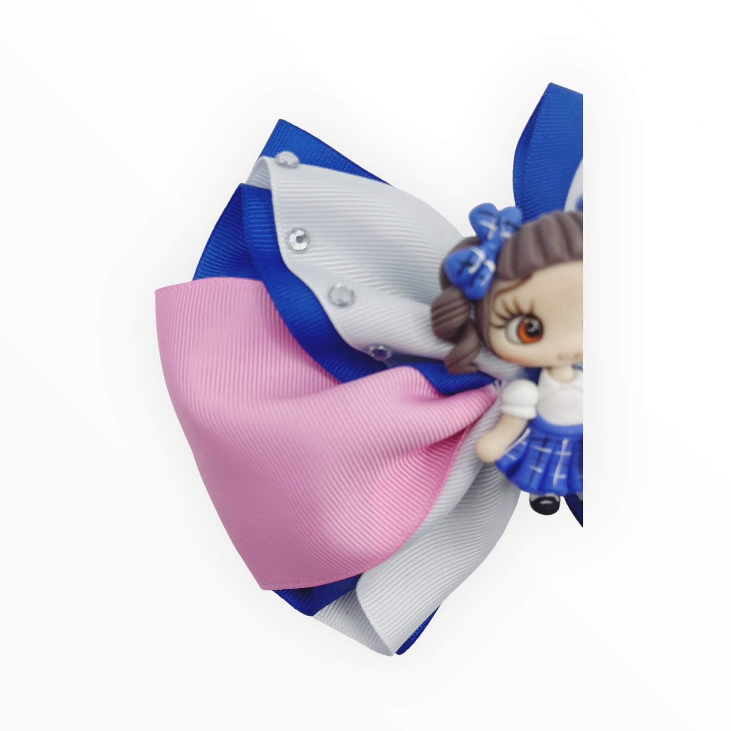 School hair bow  Hair bow for girl  Alligator clip hair bow