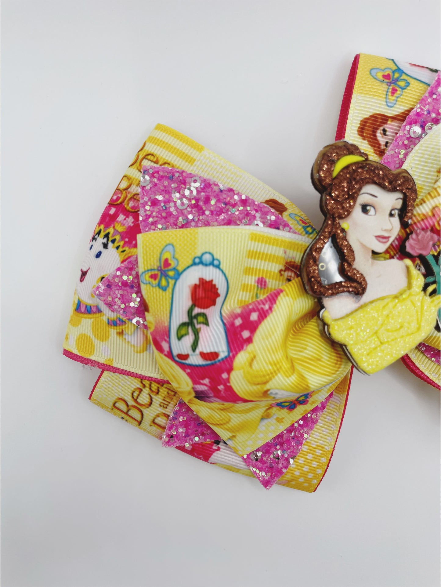 Beauty hair bow  Girl hair bow  Princess hair bow  Hair accessory