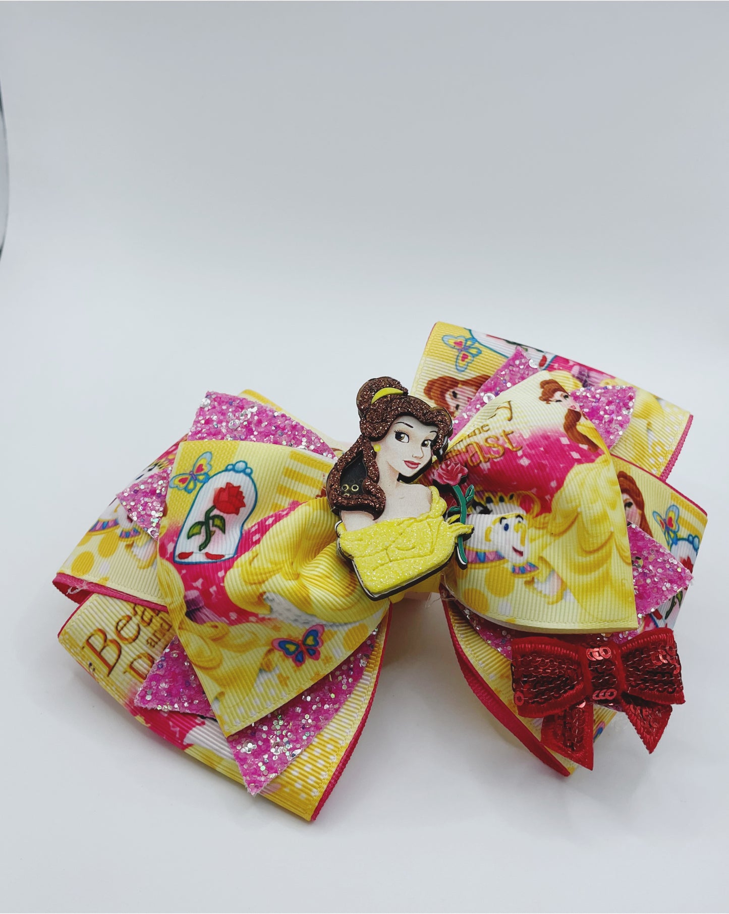 Beauty hair bow  Girl hair bow  Princess hair bow  Hair accessory